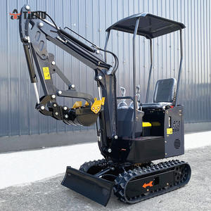 Miniexcavadora Multi EPA de 1 Tonelada, Máquina Excavadora Agrícola, Retroexcavadora Hidráulica Diésel, Microexcavadora de Orugas Pequeña - Product Image 3