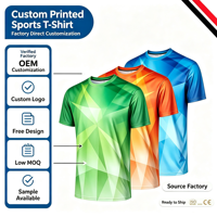T-shirt de sport à manches courtes personnalisé OEM ODM imprimé, séchage rapide, pour entraînement en salle, tenue décontractée d'équipe