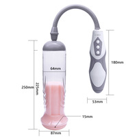 Produit pour adultes : Entraîneur de pénis masculin, Masturbateur, Pompe manuelle à pression négative pour érection sous vide