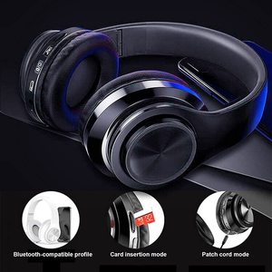 Casque de jeu sans fil stéréo LED rechargeable B39, écouteurs sportifs, étanches <span class=keywords><strong>IPX2</strong></span>, 20 heures d'autonomie musicale, vente en gros d'usine - Product Image 5