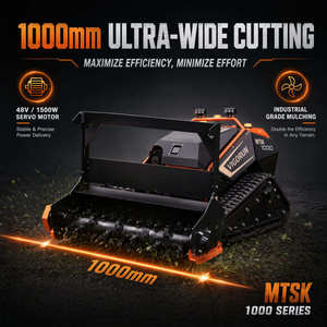Cortadora de Césped Industrial Vigorun MTSK1000 de 4 Tiempos con Control Remoto, <span class=keywords><strong>Autopropulsada</strong></span>, con Sistema de Evitación de Obstáculos y Corte por <span class=keywords><strong>Martillos</strong></span> - Product Image 1