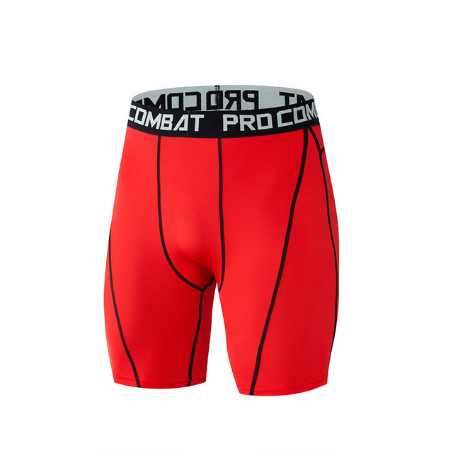 Men Compression Shorts Quick Dry Workout Underwear Running Gym Polyester Spandex Elastic Active Sports Tight Shorts