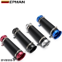Kit d'admission d'air froid universel EPMAN 3 pouces, tuyau flexible extensible, kit d'induction, système d'admission turbo, performance EP-FB1010
