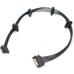 SATA 15 Pin Male To Female <b>Power</b> <b>Cable</b> For Hard Drive Computer Use - Product Image 2
