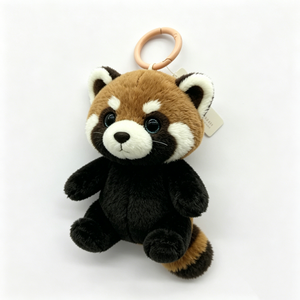 Custom Red panda plush keychain, <b>Mini</b> red panda stuffed animal <b>keyring</b>, Cute red panda plush bag charm - Product Image 6