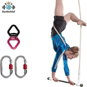 Ensemble de barres de trapèze aérienne de 2 m - Barre en acier de qualité supérieure, idéale pour les arts aériens en intérieur et en extérieur - Parfait pour le <span class=keywords><strong>cirque</strong></span> - Product Image 5