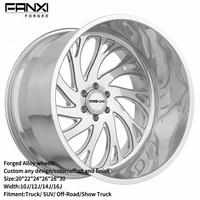 Jantes FANXI Deep Dish American Force Type 22x12 24x12 24x14 24x16 26x12 26x14 26x16 28x16 avec 8x6.5 8x180 8x170 pour Ford F-250/350