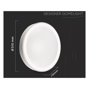 Plafonnier LED 3-en-1 CCT dimmable 60W D510mm, couleur réglable 1800K pour maison et bureau, IP44, télécommande incluse - SKU-2114751 - Product Image 6
