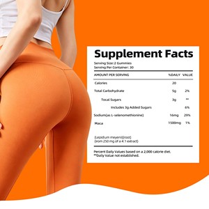 OEM ODM Hip Butt Gummies with Sodium Sculpt <b>Your</b> Ideal Curves and Natural Curvy Figure Maca Hip Butt Gummies - Product Image 6