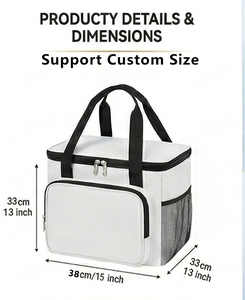 Sac isotherme pour emporter, personnalisé avec logo, réutilisable, recyclable, biodégradable, imperméable, écologique, non tissé - Product Image 3