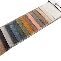 Tissu d'ameublement 100% polyester multicolore économique en microfibre velours chenille de poids moyen pour canapé