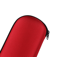 Estuche para gafas de sol de Material Oxford, estuche de viaje seguro con cierre de cremallera, forro suave, color rojo, EVA