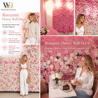 Mur de fleurs artificielles en soie, décoration murale de roses, toile de fond pour mariage, événement, photomaton, arche de fête intérieure, personnalisable