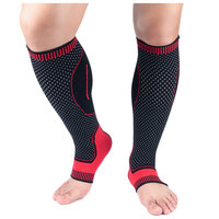 Chaussettes de compression respirantes en nylon élastique pour mollets, protection sportive d'été personnalisée pour adultes