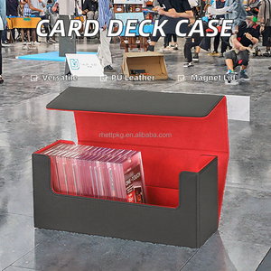 Venta caliente Premium PU Card Deck Storage Box 1000 + Sport Card Case <span class=keywords><strong>Rhett</strong></span> Brand Venta caliente Tarjeteros - Product Image 2