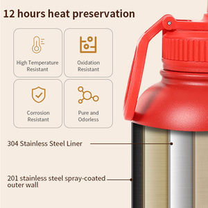 Custom Logo 32oz Portable Stainless Steel Pet Feeder Rounded Outdoor Travel Bowl With Insulated <strong>Dog</strong> Water Bottle Small Animals - Product Image 4