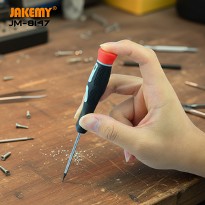 Destornillador Profesional de Precisión JM-8147 OEM con Mango de Plástico con Acabado Cromado y Cabezal Magnético para Reparaciones Eléctricas y Bricolaje - Product Image 6