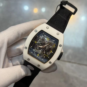 Luxury Men's Skeleton <b>Watch</b> White Ceramic Case Sapphire Crystal Automatic Mechanical Sport Designer Wristwatch High Quality - Product Image 2