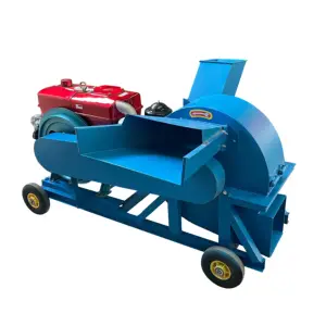 Hot selling fully automatic mushroom sawdust machine for agriculture and forestry, wood crusher Best Feedback Wood Crusher