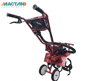 Cultivador de Gasolina para Jardín con 2 Ruedas de Remolino, 9 Pulgadas de Ancho de Labranza y 6.6 Pulgadas de Profundidad - Product Image 1