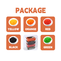 Vente Directe Usine 500g Œufs de Poisson Volant de Haute Qualité Orange Vert Noir Jaune Rouge pour Restaurant de Sushi