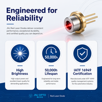 Diode laser rouge 650nm 5mW, boîtier en laiton TO56, puce LD pour pointeur laser, capuchon de croissance capillaire, thérapie par lumière rouge, vente directe usine