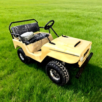Mini Jeep électrique de luxe Zhenda, automatique, pour adultes, 2 places, en acier, personnalisable, avec garantie d'un an et finition peinture automobile
