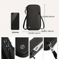 Dompet Pelindung Dokumen, Tas Selempang Leher, Tas Organizer Bahu, Dompet Perjalanan, Tempat Kartu Paspor