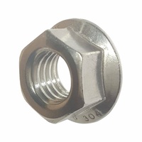 140PCS M3 M4 M5 M6 M8 M10 M12 Set Kombinasi Mur Flens Heksagonal Baja Tahan Karat 304 untuk Perdagangan Lintas Batas