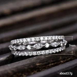 Elegante Anello a Fascia Traforata, Stile Coreano Minimalista, Gioielli da Donna alla Moda, per Uso Quotidiano, Regalo Chic - Product Image 3