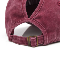 Wins Flying Outdoor Zonnebeschermende Cross-border 6-Panel Baseball Cap met Paardenstaartgat Gewassen Verweerde Design Aangepaste logo