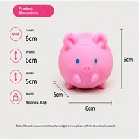 Jouet anti-stress en forme de cochon rose, blocs de construction faits à la main, à presser et à étirer, best-seller transfrontalier, mignon et décompression