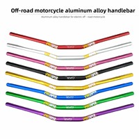 Guidon de moto en alliage d'aluminium CNC léger, conique à diamètre variable de 28 mm, pour modification tout-terrain - Vente en gros