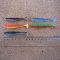 Leurre souple Bellance imprimé pour poisson d'eau salée, zander, queue en T, 85mm 5g, en PVC, leurres artificiels, matériel de pêche, wobblers