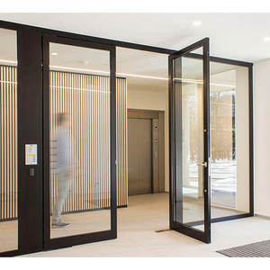 Fenêtre coulissante française, balcon, fenêtres coulissantes de style français, <span class=keywords><strong>baie</strong></span> coulissante en aluminium avec verre Low-e pour entrée de salle de bain - Product Image 5