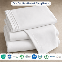 Parure de lit avec logo personnalisé de haute qualité, ensemble de literie blanc de luxe pour la maison et l'hôtel, vente en gros