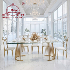 modern hotel <b>buffet</b> <b>table</b> and chairs metal banquet furniture customization from foshan manufacturer - Product Image 1