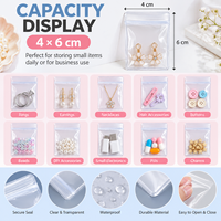 Sac transparent Anti-oxydation en PVC, 10 pièces, emballage Anti-poussière pour bijoux, boucles d'oreilles, bagues, emballage en Cellophane