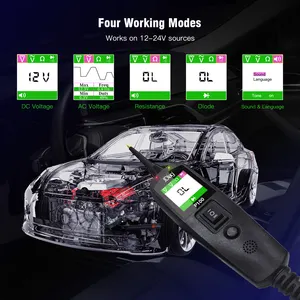 New 12-24V Power Probe 10M Cable TopDiag P100 Circuit Tester Electrical System Diagnostics Tool From Original Manufacture