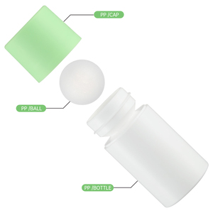 OEM 20 30 50 60 80ml Bouteilles à bille en plastique <span class=keywords><strong>50cc</strong></span> Récipient à bille cosmétique déodorant avec grosse bille roulante Fabricant - Product Image 5