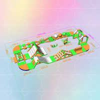0.55mm PVC aire de jeux intérieure parc d'attractions aquatique gonflable pour enfants fête en plein air amusant espace de jeu intérieur