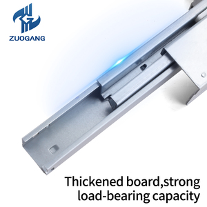 Zuogang 3D có thể điều chỉnh thép ngăn kéo hướng dẫn 3 lần mềm đóng đáy núi ẩn trượt - Product Image 5