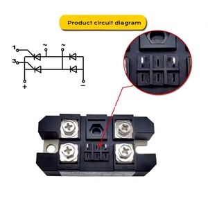 Module de pont redresseur monophasé semi-contrôlé MFQ100A-16 100-1600V CIs 100A 600V 1200V 1600V MFQ60A MFQ100A-1600V - Product Image 5