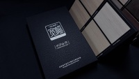 Brochure en carton avec placage bois et pierre de qualité ENF Fengchuan, couverture en cuir personnalisée, échantillons de couleurs, armoires de cuisine, placards imprimés