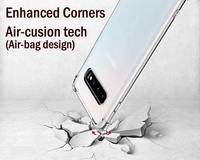 Casing Pelindung Ponsel TPU Transparan Anti Benturan dengan Sudut Airbag Premium Tebal 1.5mm untuk Samsung Galaxy S8+ S9+ S7 S8 S9 S10 Plus S10E