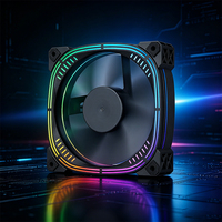Ventilateur de refroidissement PC QiuzAim RVB coloré 12025, 120 mm, 6 broches, silencieux, LED, pour châssis de bureau, idéal pour ordinateur de jeu, vente en gros