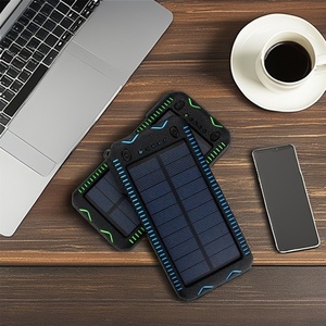Producto de Moda, Cargador Solar de Alta Capacidad de 12000mAh/10000mAh con Carga Rápida de 5W, Resistente al Agua y con Doble Luz LED - Product Image 6