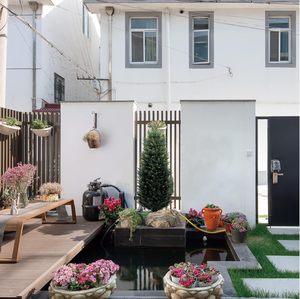 חדש חג המולד אורן מלאכותי ריצפה עומד פה פה ידידותי לסביבה עץ דקורטיבי עבור חופשה בבית - Product Image 3