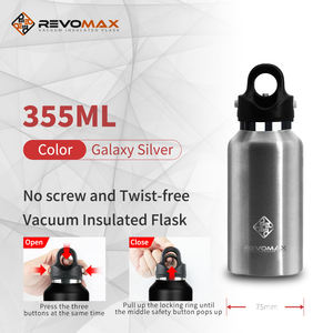 Bouteille isotherme classique pour le sport, 355 ml, utilisation à une main, ouverture et fermeture en 2 secondes, sans fuite pendant l'exercice, le jogging ou le <span class=keywords><strong>yoga</strong></span> - Product Image 2