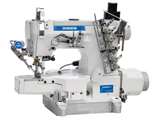 Hot market HK-600 Direct drive high speed small flat bed interlock sewing machine Suitable for knitted fabrics